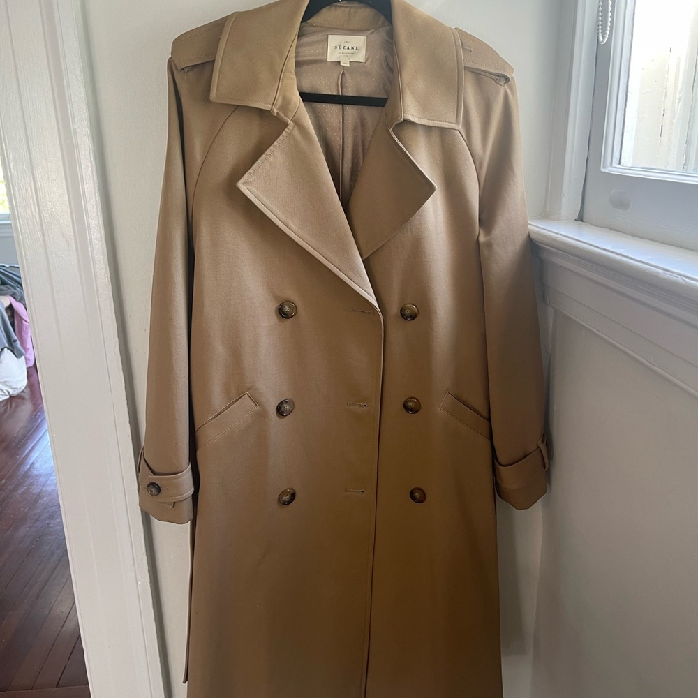 Sezane Scott Trench Coat Sz 38 NWOT
